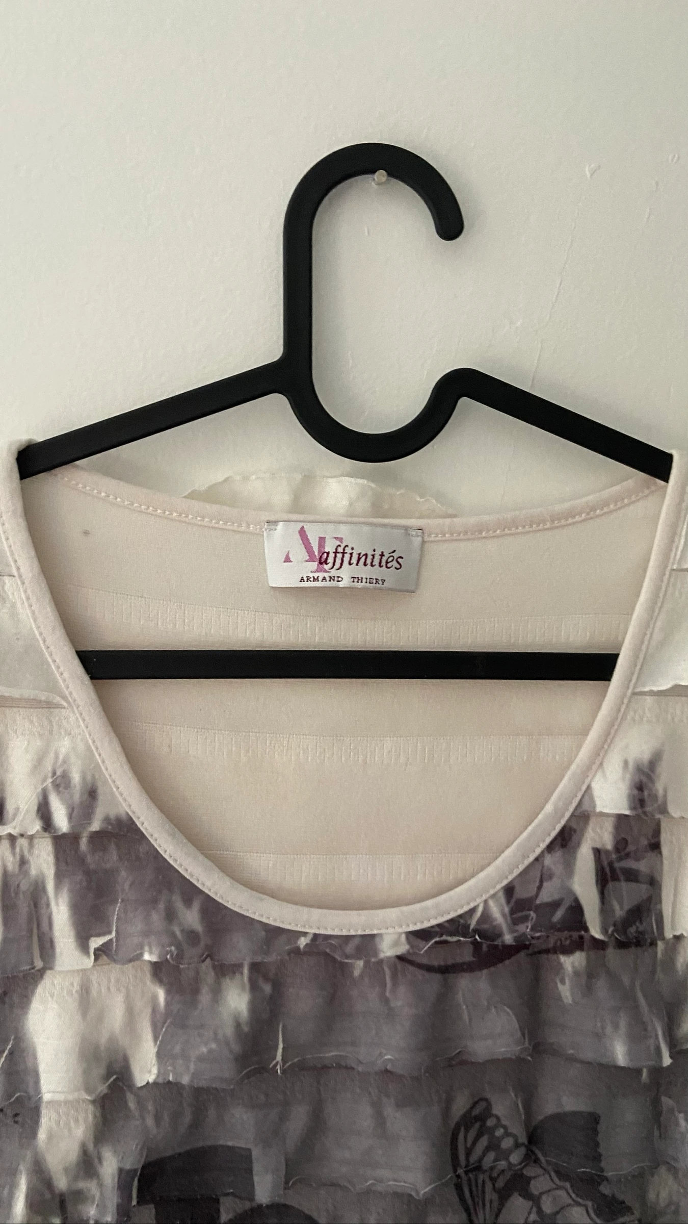 Black and white patterned top size 40 – photo 3